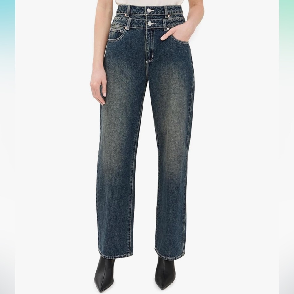 Abrand NWOT High Rise Wide Leg Jeans Size 23